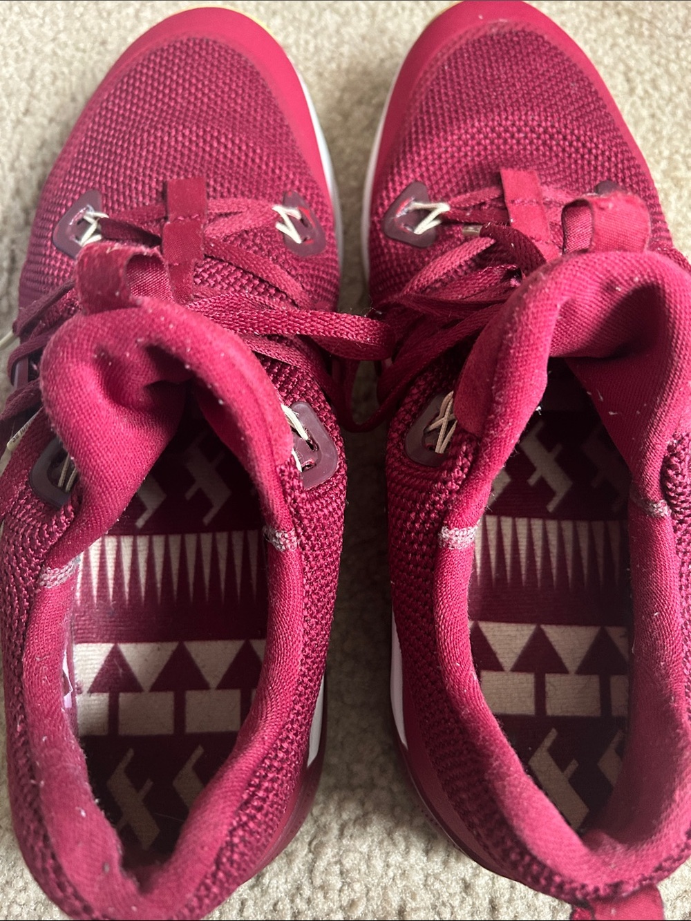 FSU Nike Men's Garnet and Gold Athletic Shoes - Picture 6 of 6